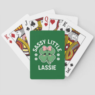 Jeu De Cartes Fête de la Saint-Patrick Petite Fille Sassy Enfant