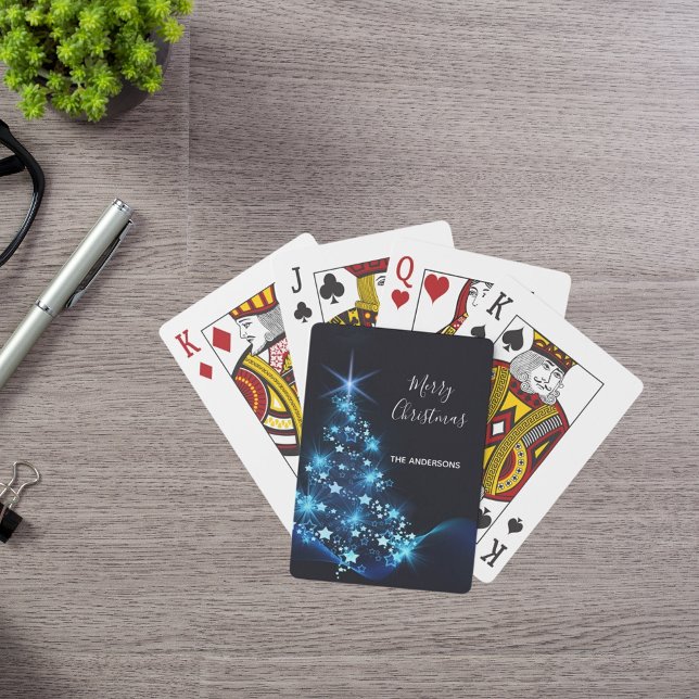 Jeu De Cartes Fête de Noël bleu noir (Créateur téléchargé)