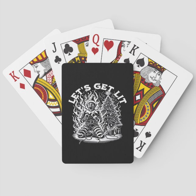 Jeu De Cartes Fête de Noël de Noël (dos)
