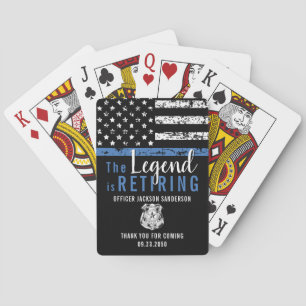 Jeu De Cartes Fête de retraite d'un agent de police