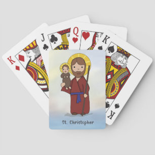 Jeu De Cartes Fête de Saint-Christophe Saint catholique