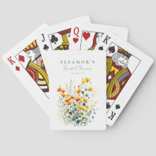 Jeu De Cartes Fête des mariées des Fleurs sauvages de prairie ja