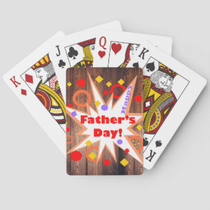 Jeu De Cartes Fête des pères rustique