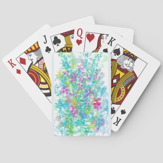 Jeu De Cartes Fête Doodle Floral (dos)