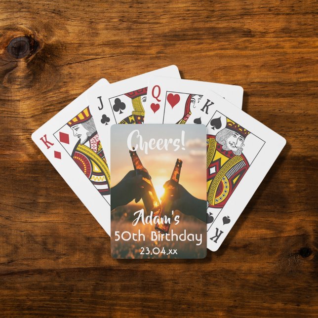 Jeu De Cartes Fête du 50e anniversaire pour les gars encourage l (Créateur téléchargé)