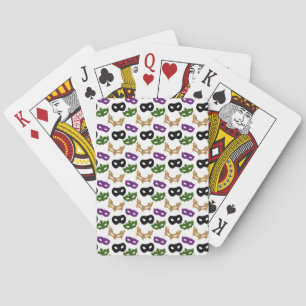 Jeu De Cartes Fête du Mardi Gras Masques de Carnaval Colorés NOL