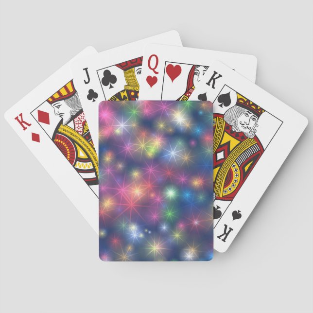 Jeu De Cartes Fête du Nouvel An Étoiles Brillantes (dos)