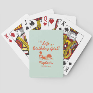 Jeu De Cartes Fête d'une Fille d'Anniversaire