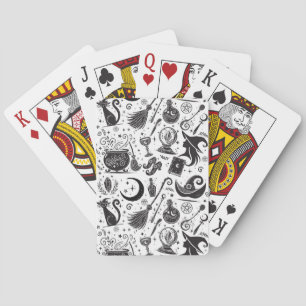 Jeu De Cartes Fête Magique de Sorcière Païenne Wiccanne Fantaisi