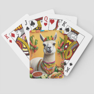 Jeu De Cartes Fête mexicaine Cute Llama