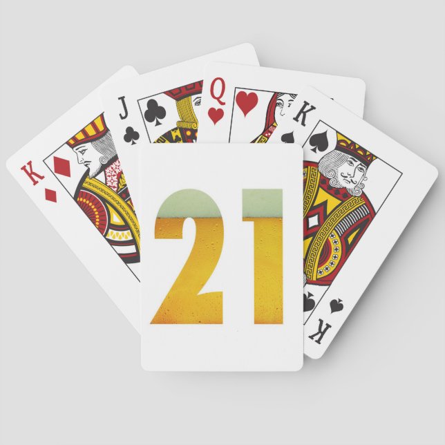 Jeu De Cartes Fêter le 21e anniversaire (dos)