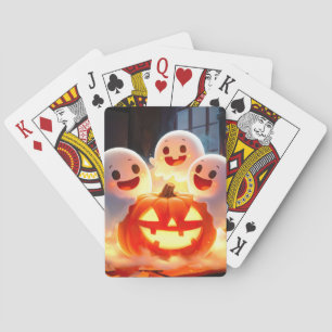 Jeu De Cartes Feu Citrouille éffrayant Ghost