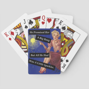 Jeu De Cartes Feu d'artifice Big Bang Drôle Vintage Fille Seule