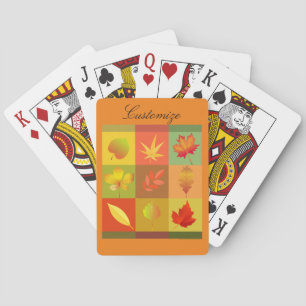 Jeu De Cartes Feuillage d'automne Feuilles d'automne Thunder_Cov