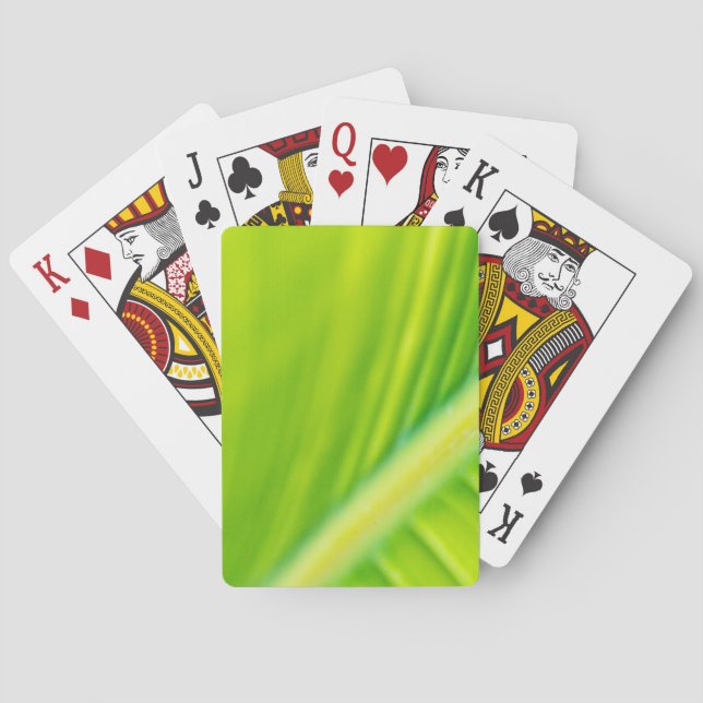 Jeu De Cartes feuille de bananier vert (dos)