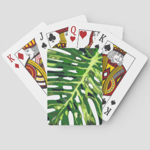 Jeu De Cartes Feuille de monstère tropicale -