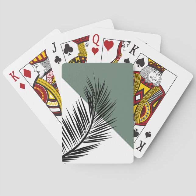 Jeu De Cartes Feuille de palme (dos)