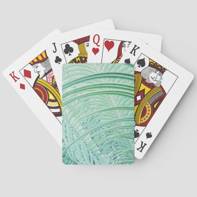 Jeu De Cartes Feuille de palmier de plante verte douce (dos)