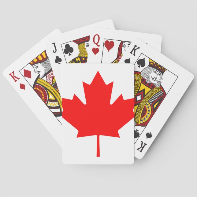Jeu De Cartes Feuille d'érable canadienne (dos)