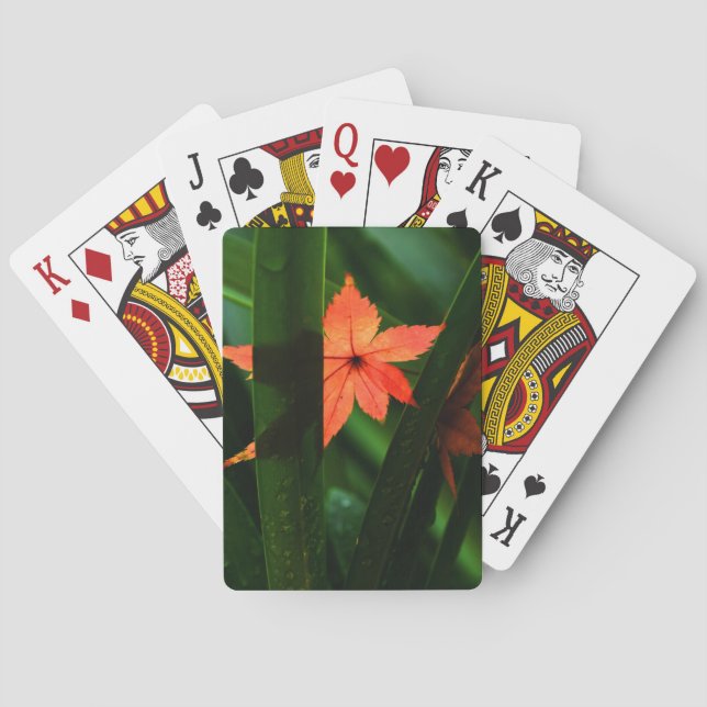 Jeu De Cartes Feuille d'érable japonaise (dos)