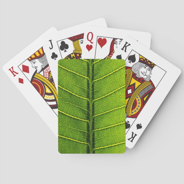 Jeu De Cartes Feuille verte (dos)