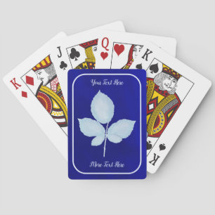 Jeu De Cartes Feuilles de brique d'impression Cyano