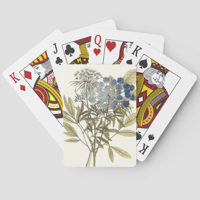 Jeu De Cartes Feuilles de dentelle - Fleurs et feuillage (dos)