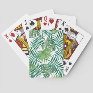Jeu De Cartes Feuilles de la jungle tropicale