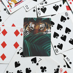 Jeu De Cartes Feuilles de la jungle verte de Tiger