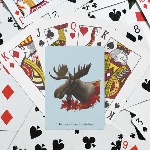 Jeu De Cartes Feuilles de l'érable rouge orignal