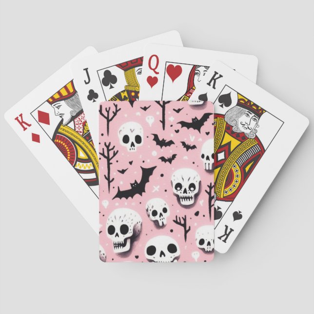 Jeu De Cartes Feuilles de papier d'enveloppement de Helloween ro (dos)
