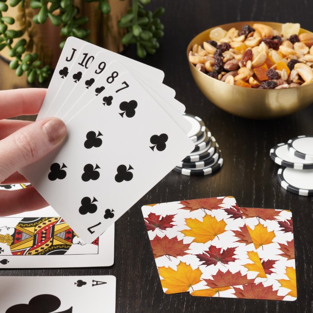 Jeu De Cartes Feuilles d'érable de l'automne (In Situ)