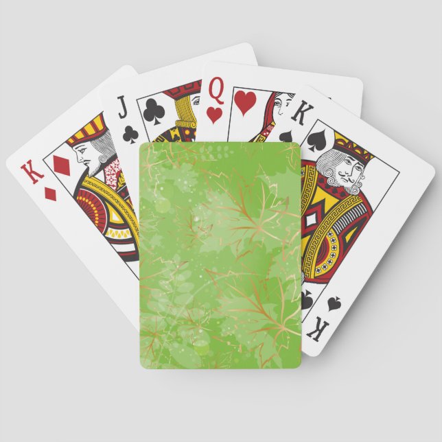 Jeu De Cartes Feuilles Dorées 7 (dos)