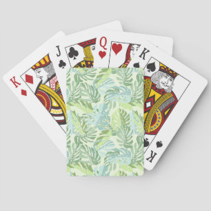 Jeu De Cartes Feuilles du Pastel Tropical Palm