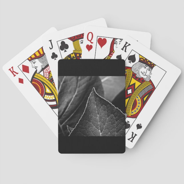 Jeu De Cartes feuilles étant (dos)