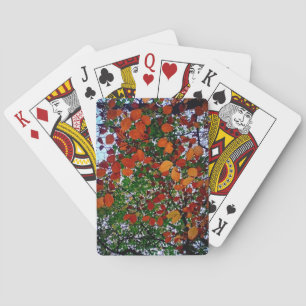 Jeu De Cartes Feuilles jaunes, verts et bruns