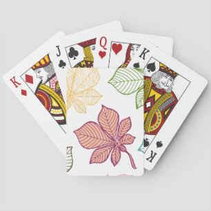 Jeu De Cartes Feuilles stylisés 8
