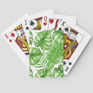 Jeu De Cartes Feuilles tropicaux