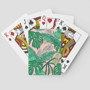 Jeu De Cartes Feuilles tropicaux
