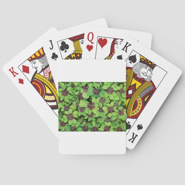 Jeu De Cartes Feuilles verts (dos)