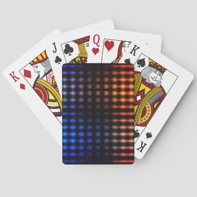 Jeu De Cartes Feux brillants colorés (dos)