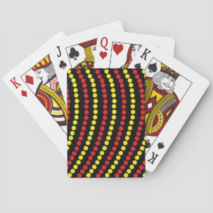 Jeu De Cartes Feux de Noël Couleurs rouge et jaune