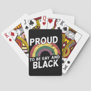 Jeu De Cartes Fier d'être gay et mois de la fierté noire 2025