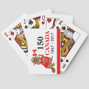 Jeu De Cartes Fière fête canadienne du castor 150