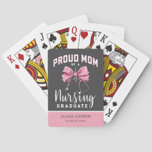 Jeu De Cartes Fière maman de l'infirmière diplômée