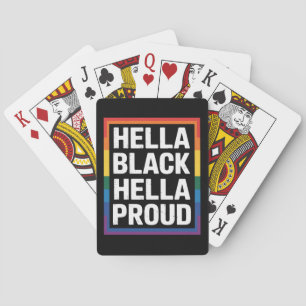 Jeu De Cartes Fièrement noire fièrement gay Fierté gay afro-amér