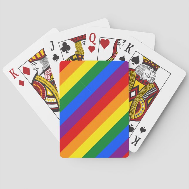 Jeu De Cartes Fierté arc-en-ciel (dos)