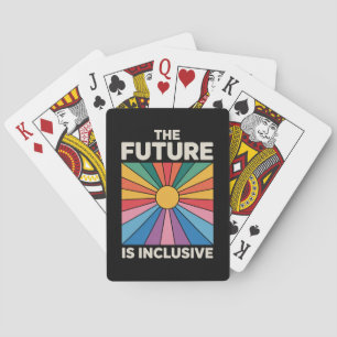 Jeu De Cartes Fierté Arc-en-ciel L'avenir est inclusif LGBTQ 