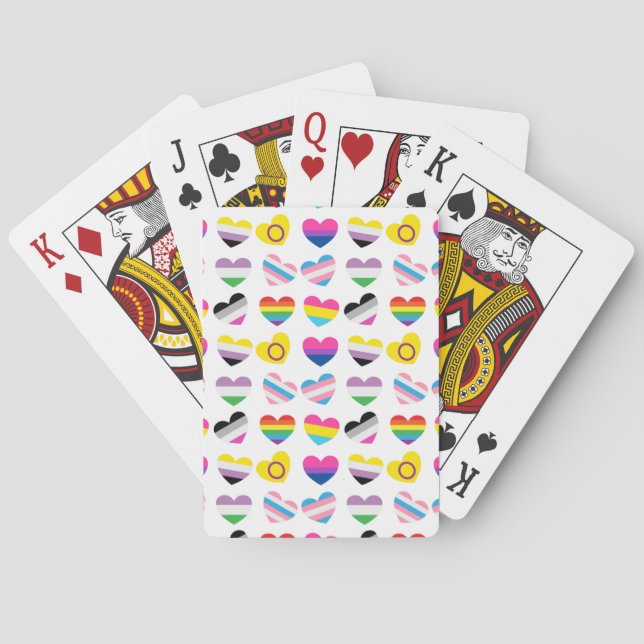 Jeu De Cartes Fierté Coeurs Jouer des cartes (dos)