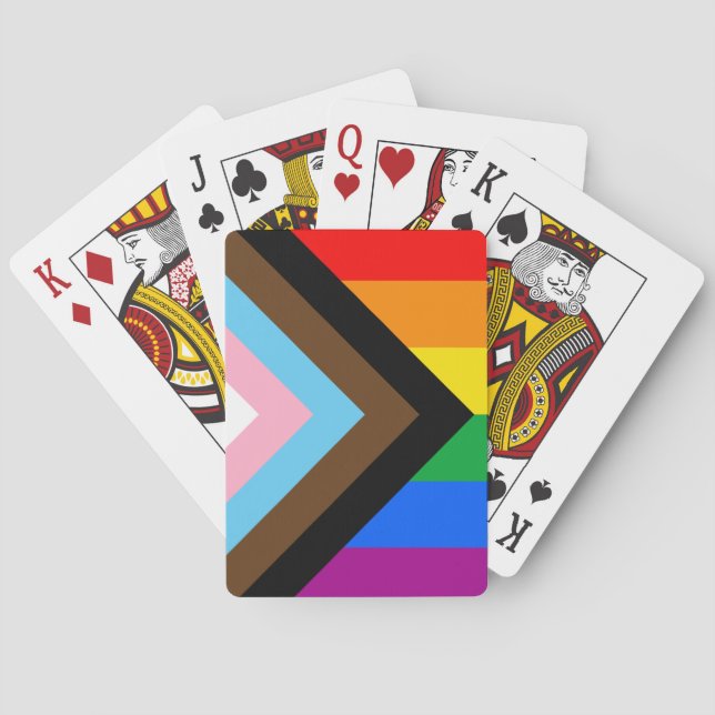 Jeu De Cartes Fierté de progrès LGBTQ+ (dos)